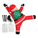 Christmas Inflatable Outdoor Decoration Santa Claus Backyard Lawn LED Lights