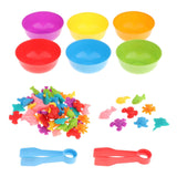 Maxbell Counting Matching Game Color Sorting Toy for Boys Girls Age 3 4 5 6 Kids 2~5 Sea Animal