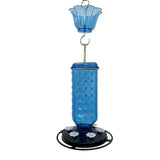 Maxbell Hummingbird Feeder for Outdoors Hanging 6 Feeding Stations for Window Garden Blue