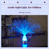 Fiber light celestial light, Color Changing light-emitting diode Night Light, Bedroom, Party Decor 7-color gradient Silver-Battery