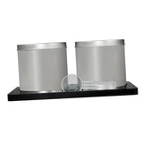 Maxbell Maxbell 2 Pieces Coffee Sugar Container Set Lid Storage Rack Coffee Bean Storage Jar
