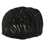 Maxbell Maxbell Soft Breathable Adjustable Professional Home Cornrow Mesh Net Wig Cap Black M