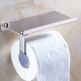 Maxbell Stainless Steel Bathroom Towel Toilet Paper Phone Holder Storage Tissue Hanger