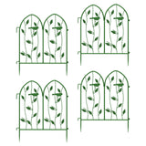 Maxbell 4 Pieces Decorative Garden Fences Landscape for Yard Patio Flower Bed Green