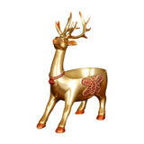 Cartoon Deer Statue Desk Storage Tray Cute for Living Room Bookshelf Bedroom Standing Golden