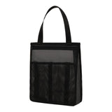 Maxbell Portable Mesh Shower Tote Bag Bathroom Organizer for Camp Women/Men Bathroom Black