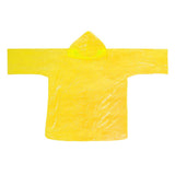 Maxbell Maxbell Disposable Raincoat Portable Hooded Rain Cover for Camping Fishing Yellow