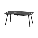 Maxbell Folding Table Ultralight Desk Compact Camping Table for Yard Barbecue Hiking Black