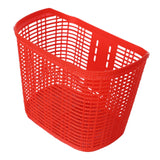 Maxbell Maxbell Plastic Bike Basket Large Capacity Bicycle Basket Travel Easy Install Picnic Red