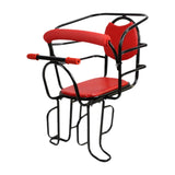 Maxbell Rear Kid's Bike Seat Children Rear Mount Baby Bike Seat for Most Adults Bike red