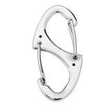 Maxbell Maxbell Portable 8-Shape Carabiner Snap Clip Hook Key Chain Camping Hiking Silver