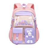 Maxbell Girls Backpack Multi Pockets School Bag for Teens College Students Commuting Pink