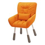 Maxbell Study Chair with 10cm Adjustable Height Comfortable for Kids Women Ergonomic Orange