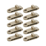 Maxbell 10x Tarp Clips Heavy Duty Boat Canopies Tarps Portable Fasteners Tent Clamps Light Brown