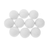 Maxbell 10 Pieces PU Foam Sponge Golf Training Soft Balls Golf Practice Balls White - Aladdin Shoppers