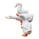 Maxbell 3x Duck Figurines Art Crafts Small Sculptures for Porch Indoor Outdoor Shelf