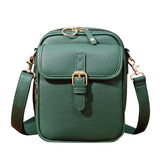 Maxbell Shoulder Bag Double Zipper Unisex Versatile Crossbody Bag for Women Men Work green