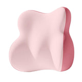Waist Support Pillow Office Chair Pad for Sleeping Rest Car Driver recliner Double Pink