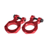 Maxbell 2x RC Metal Tow Hook Climbing Car RC Car Accessory Climbing Trailer Tow Hook red