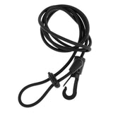 Maxbell 2 Pieces Safety Kayak Paddle Leash Fishing Rod Cord Black