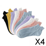 Maxbell 4xAnkle Boat Socks 10 Pairs Anti Skid Hosiery Fashion Casual Socks Short Socks woman
