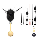Maxbell Maxbell Quartz Pendulum Clock Movement Repair Diy Part Wall Mount with 2 Pairs Hands Style H