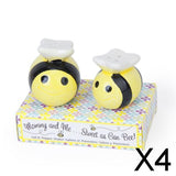 Maxbell 4xCeramic Bee Salt & Pepper Shakers Wedding Favors