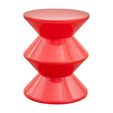 Maxbell Sofa Stool Modern Versatile Shoe Changing Seat for Living Room Doorway Decor 3 Tier Red