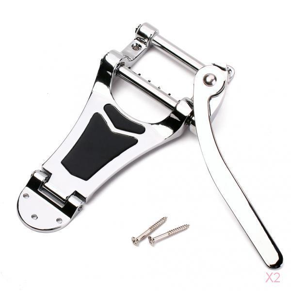 Tremolo Tailpiece Bridge for Les Paul Guitar Chrome