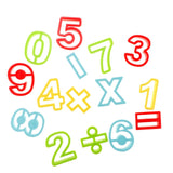 Maxbell 15Pcs Plastic Digital Symbol Dough Clay Mold Set Kids Early Educational Toy