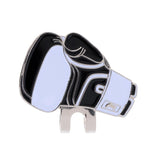 Maxbell Maxbell Sturdy Boxing Glove Magnetic Hat Clip Golf Ball Marker Clip On Cap Visor Black