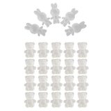 Maxbell 25Pcs Rabbit /Bear Shaped   Foam Ornaments for DIY Modelling Crafts