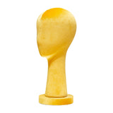 Mannequin Head Hat Holder Hat Display Stand for Styling Headdress Home Decor Height 40cm Yellow