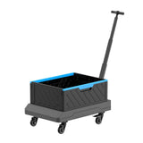 Maxbell Folding Wagon Cart Holder Rolling Crate with Handle for Picnic Garden Office