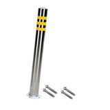Maxbell Safety Bollard Post Sign Ports Driveway Stainless Steel Parking Barrier Pole 7.6cmx75cm