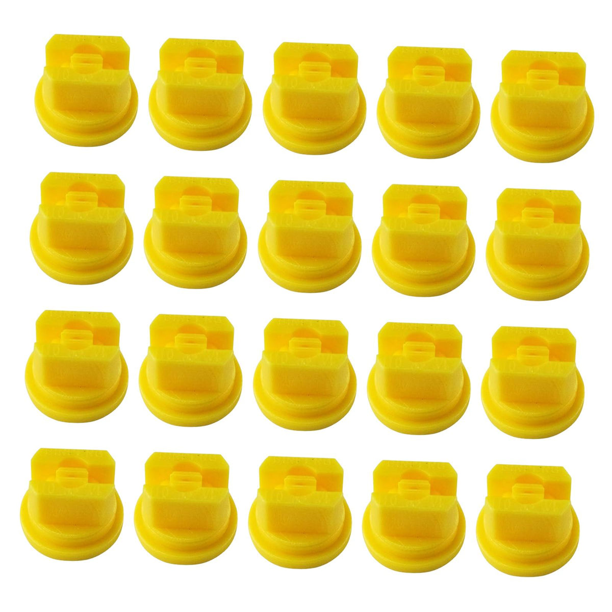 20 Pieces Agricultural Sprayer Nozzle Tips for Agriculture Backpack Spraying yellow