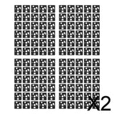 Maxbell 2x120 Pieces Keyboard Switch Pads Parts Universal for Hot Swappable Keyboard Style B PE