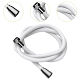Maxbell Silicone Shower Hose Replacement G1/2 Threaded for Bathroom Toilet Apartment White 2M