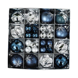 Maxbell 44 Pieces Christmas Ornaments Xmas Tree Ball for Holiday Wedding Engagements blue and argent