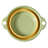 Maxbell Foldable Wash Basin Washbin Collapsible Washing up Basin for Beach Travel RV Green 38x23.5x11.5cm