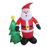 6 ft Christmas Inflatable Santa Novelty Holiday Gift Blow up Yard Decoration