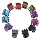 Maxbell 12Pieces Fashion Women Resin Mini Hairpin 6 Claws Girls Hair Clip Clamp 01