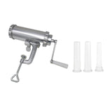 Maxbell Maxbell Manual Sausage Stuffer with 3 Filling Nozzles Meat Grinder for Meat Hot Dogs Short Tubes Set