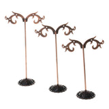 Maxbell 3Pcs/Set Metal Showcase Earrings Jewelry Display Stand Organizer Holder Rack - Aladdin Shoppers