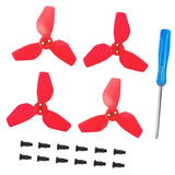 Maxbell 4x Propellers Portable with Screws RC Drone Accessories for Drone Quadcopter red