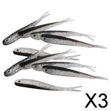 Maxbell 3x10 Pieces Artificial Soft Fishing Lures Baits Lifelike Fish Swimbaits 7.5cm