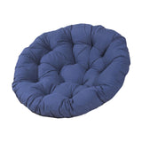Maxbell Round Chair Cushion Comfortable Hanging Basket Chair Cushion for Living Room Navy