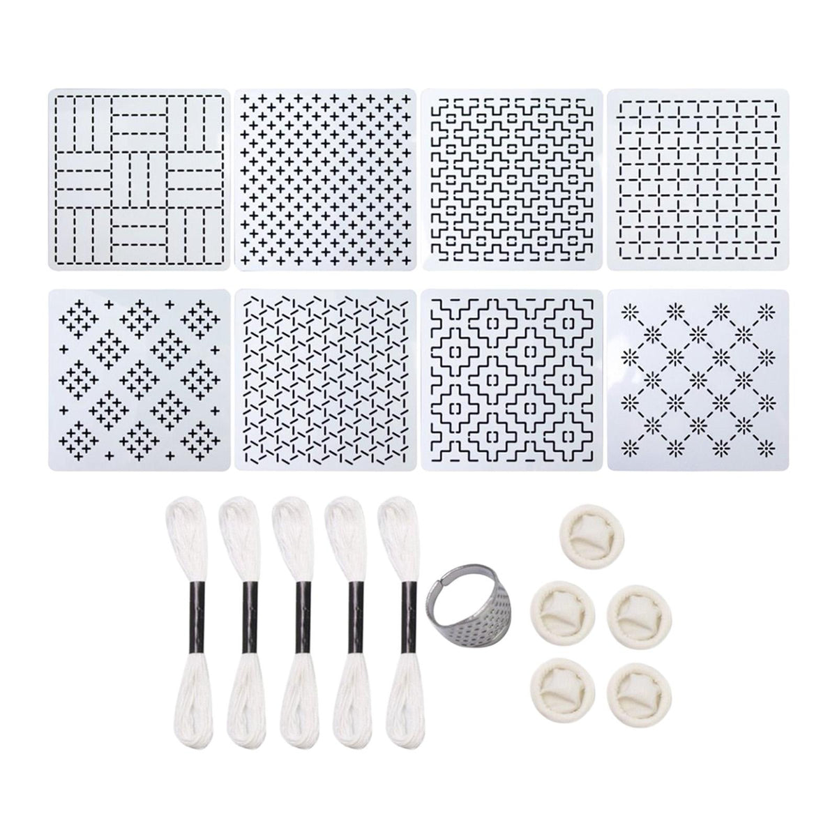 Maxbell Japanese Embroidery Set Thimble Sewing Set for Shirts Embellishing Patchwork