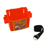 Maxbell Waist Tool Box Multifunctional with Belt for Carpenter Construction Site Men Red