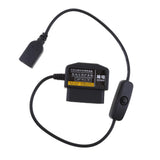Maxbell 2Piece 12V/36V to 5V/2A Car Power Inverter USB Female OBD Buck Line DVR GPS